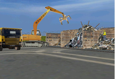 Onsite Landfill Inspection Simulator: waste transfer station